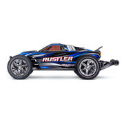 Traxxas Rustler 1/10 2WD BL2S Brushless RC Stadium Truck Blue 37354-4
