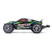 Traxxas Rustler 1/10 2WD BL2S Brushless RC Stadium Truck Green 37354-4