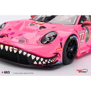 Top Speed TS0663 1/18 Porsche 911 GT3 R 992 No.77 Ao Racing 2025 Imsa Detroit Grand Prix