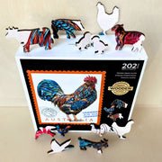 Twigg Puzzles Sally Edmonds Chook 202pc Wooden Jigsaw Puzzle