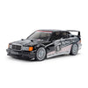 Tamiya 47525 1/10 1991 Mercedes-Benz 190 E 2.5-16 EVO II RC Car Kit with Blasil Black/Silver Painted Body (TT-02)