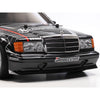 Tamiya 47525 1/10 1991 Mercedes-Benz 190 E 2.5-16 EVO II RC Car Kit with Blasil Black/Silver Painted Body (TT-02)