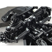 Tamiya 47525 1/10 1991 Mercedes-Benz 190 E 2.5-16 EVO II RC Car Kit with Blasil Black/Silver Painted Body (TT-02)