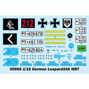 Trumpeter 1/16 German Leopard2A6 MBT Plastic Model Kit
