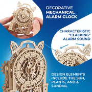 Ugears 70163 Vintage Alarm Clock 43pc