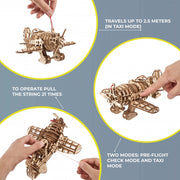 Ugears 70183 Mad Hornet Airplane 354pc
