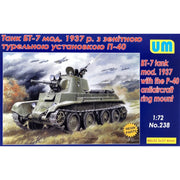 Unimodel 1/72 BT-7 Tank Mod. 1937 with the P-40 Antiaircraft Ring Mount