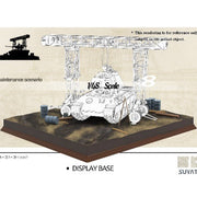 UStar NO001 1/48 Panther A with Zimmerit and Full Interior and 16t Strabokran with Maintenance Diorama and Display Base 2 in 1