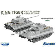 UStar NO008 1/48 King Tiger Sd.Kfz.182 Krupp Porsche Turret with Full interior