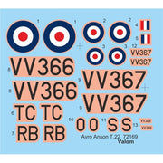 Valom 72169 1/72 Avro Anson T.22