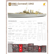 Very Fire VF350024 1/350 HMS Cornwall 1942 Deatil up set For Trumpeter 05353