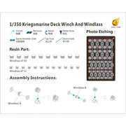 Very Fire VFDKM04 1/350 Kriegsmarine Deck Winch and Windlass