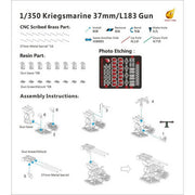 Very Fire VFDKM06 1/350 Kriegsmarine 37mm/L183 gun