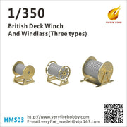 Very Fire VFHMS03 1/350 British Deck Winch and Windlass