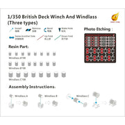 Very Fire VFHMS03 1/350 British Deck Winch and Windlass
