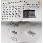 Very Fire VFUSS12 1/350 USS Life Square Rafts
