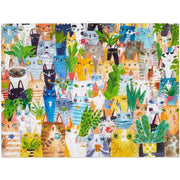 WerkShoppe W-10049BX Cat Plant Exchange 500pc Jigsaw Puzzle