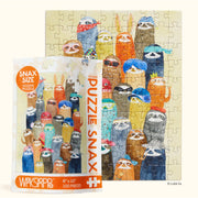 WerkShoppe W-10224 Sloth Party 100pc Snax Jigsaw Puzzle