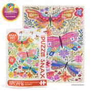 Werkshoppe W-10357 Butterfly Floral 100pc Snax Jigsaw Puzzle