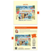 WerkShoppe Doggie Surf School-Slip Box 1000pc Jigsaw Puzzle