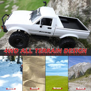 WPL C24 1/16 RC Pick-up Truck RTR White