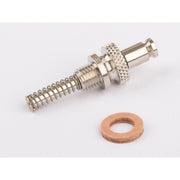 Wilesco 1513 Spring Loaded Safety Valve. Screw M6 X 0.75 Fine Thread (Nickel)