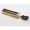 Wilesco 1578 Burner Slide. Brass. With Black Handle