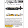 Xtradecal 72256 1/72 Post War Avro Lancaster 1946 1950 (8)