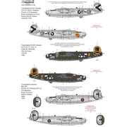 Xtradecal 72353 1/72 Late War Consolidated B-24 Liberator Collection Pt2 Decal Set