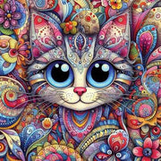 Yazz 3892 Big Eyed Cat 1023pc Jigsaw Puzzle