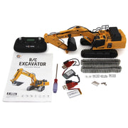 Yi Gong 520-Pro 1/50 R/C Screw Excavator (Soft Rubber Tracks + Black Metal Tracks)