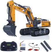 Yi Gong 1/50 R/C Screw Excavator (Soft Rubber Tracks + Black Metal Tracks)