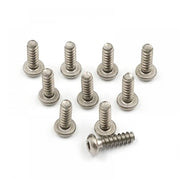 Yeah Racing 3x10mm Titanium Hex Socket Button Head Coarse Thread Screws - 10pcs