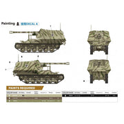 Zimi Model 35077 1/35 10.5cm scale leFH-18/4 auf Geschutzwagen Lrs.[f][Becker] German 50-ton Type SSy45 flatcar schwerer platformwagen