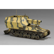 Zimi Model 1/35 15 cm sFH 13/1 (Sf) auf Gw Lrs.(f) Sd.Kfz.135/1 with German 50 Ton Type SSy45 Flatcar Schwerer Platformwagen 3 in 1