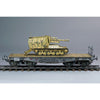 Zimi Model 35077 1/35 10.5cm scale leFH-18/4 auf Geschutzwagen Lrs.[f][Becker] German 50-ton Type SSy45 flatcar schwerer platformwagen