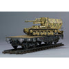 Zimi Model 35077 1/35 10.5cm scale leFH-18/4 auf Geschutzwagen Lrs.[f][Becker] German 50-ton Type SSy45 flatcar schwerer platformwagen
