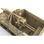 Zimi Model 35077 1/35 10.5cm scale leFH-18/4 auf Geschutzwagen Lrs.[f][Becker] German 50-ton Type SSy45 flatcar schwerer platformwagen