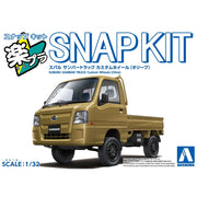 Aoshima 1/32 Snap Subaru Sambar Truck Custom Wheels Olive