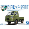 Aoshima 1/32 Snap Subaru Sambar Truck Custom Wheels Olive Green