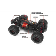 Maverick Atom 1/18 4WD Electric RC Truck Red MV150501