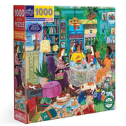eeBoo Books & Tea by Sea 1000pc Jigsaw Puzzle
