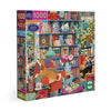 eeBoo English Cottage Library 1000pc Jigsaw Puzzle