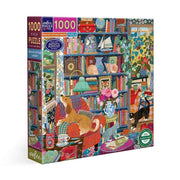 eeBoo English Cottage Library 1000pc Jigsaw Puzzle