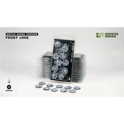 Gamers Grass Battle Ready Toppers Frost Lake Round 28mm 10pc