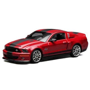 GreenLight x MotorHelix 1/64 Ford Mustang Shelby GT500 Super Snake 2007 Torch Red