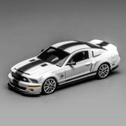 GreenLight x MotorHelix 1/64 Ford Mustang Shelby GT500 Super Snake 2007 White
