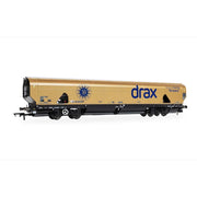 Hornby Drax Biomass Wagon Gold Livery Drax 50th Anniversary