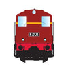 IDR Models HO F 206 VR Locomotive Red Wide Lining Without Buffers