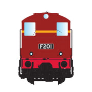 IDR Models HO F 212 VR Locomotive Red Wide Lining Without Buffers